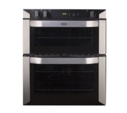 BELLING  BI70FP Electric Built-under Double Oven - Stainless Steel